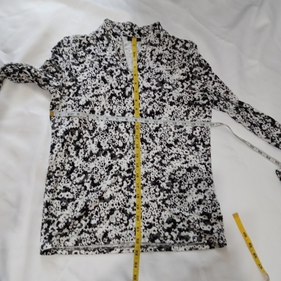 Talbots Long Sleeves Stretch Floral Print  Blouse Small Petites - Picture 6 of 9